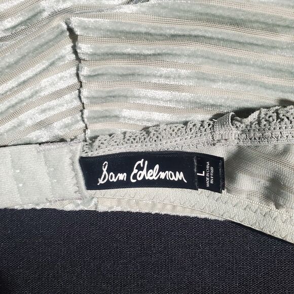 Sam Edelman Pleated Green Lace Bra L - Picture 7 of 9